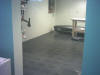 Basement storage area floor.