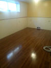 Dark Maple basement floor