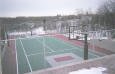 Full size multi-use court in Springbank, AB